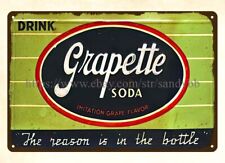 Grapette Soda pop drink metal tin sign room wall decor picture