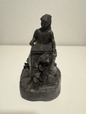 Royal Tara Irish Bronze Figurine Collection Study Girl-  picture