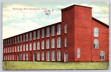 Antique Oklahoma Postcard CHICKASHA Knitting Mill 1910 picture