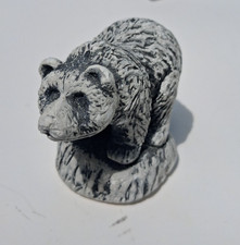 Bekka Handcrafted Bear Sculpture Figurine Mt St Helens Volcanic Ash Art USA picture