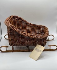 Vintage Dayton Hudson Wicker Christmas Sleigh picture