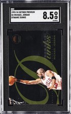 1993-94 SKYBOX PREMIUM DYNAMIC DUNKS #D4 MICHAEL JORDAN SGC 8.5 picture