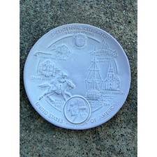 Frankoma 1972 Bi-Centennial Celebration Plate John Adams Bicentennial 8.25