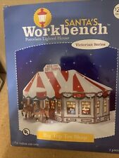 Santa’s Workbench Big Top Toy Shop Lighted Porcelain House Victorian Series 2003 picture