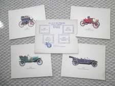 Vintage OLDSMOBILE Issued Lithograph's / Prints / Paintings, 1897,1903,1908,1912 picture