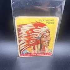1933 Goudey Indian Gum R73 #9 Chief of the Flathead Tribe 48 Back Vintage Card picture