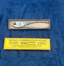 Vintage CeeTeeCo  pliers 8 inch  in original box gently used Jamestown N.Y. USA picture