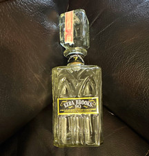 Ezra Brooks 90 Proof Clear Glass Whiskey Liquor Bottle Decanter with Stopper picture