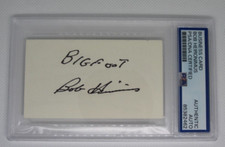 Bob Heironimus signed autographed PSA DNA business card was he Bigfoot? Hoax? picture