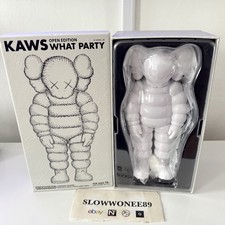 NEW 2020 KAWS What Party WHITE CHUM Vinyl Figure AUTHENTIC Brooklyn museum picture