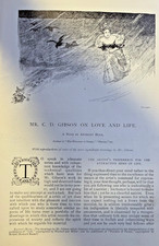 1897 Artist C. D. Gibson on Life And Love illustrated picture