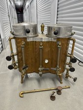 Antique Scarce Large Comercial Copper DOUBLE Coffee Urn: 29Hx26