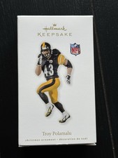 HALLMARK 2010 TROY POLAMALU NFL ORNAMENT picture