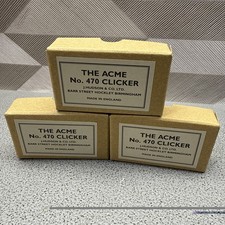 LOT OF 3  THE ACME No.470 CLICKER POLISHED BRASS picture