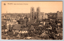 c1910s Brussels Eglise Saint-Gudule Panorama Antique Postcard picture