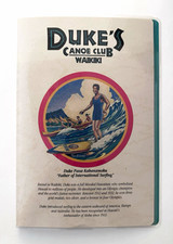 Vintage Duke's Canoe Club Waikiki Restaurant Menu - Pristine condition picture