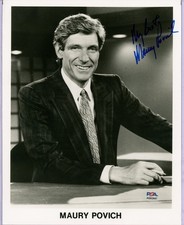 Maury Povich Talk Show Host Signed 8x10 Photo PSA DNA Authentic Autograph COA *7 picture