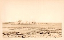 Cape Porpoise Maine Light House, Real Photo Vintage Postcard U31022 picture