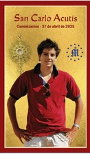 San Carlo Acutis Estampita de Oración, New #PC-121 picture