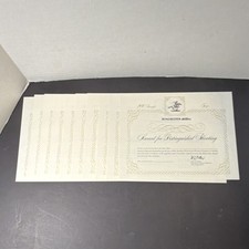 Winchester-Western Award for Distinguished Shooting Certificate Sheets lot of 10 picture