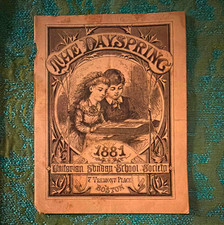 The Dayspring 1881 Unitarian Sunday School Society, Boston Christianity picture