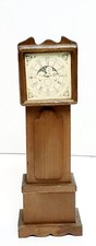 Vintage Miniature Dollhouse Wood Grandfather Clock SHACKMAN Japan picture
