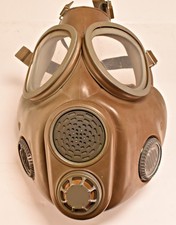 Vintage Polish Bulldog Gas Mask Green Military Surplus Cold War picture