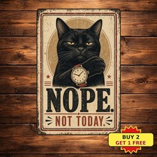 Funny Cat Lover Gift Sarcastic Pet Attitude Quote Metal Sign picture
