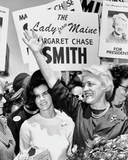 Sen Margaret Chase Smith greeting admirers in San Francisco Old Photo picture