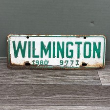 1980 Wilmington NC City License Plate Town Tag Topper North Carolina picture