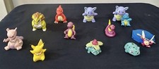 Vintage Pokémon THINKChip Figures Lot Hasbro Nintendo 2000 Wartortle Pikachu + B picture