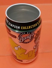 2001 Bart Simpson Barq’s Root Beer Soda can Collectors Series unlidded no-top picture