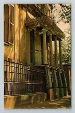 Savannah GA-Georgia, Owens Thomas House, Balcony Area, Vintage Postcard picture