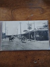 Vintage Postcard Santa Fe New Mexico Street Scene Dirt Road Horses Original 1909 picture