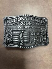 Hesston 2023 National Finals Rodeo PEWTER belt buckle Adult HES23PA picture