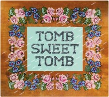 1969 Disney Haunted Mansion Tomb Sweet Tomb Needlepoint 11 x 12.5 Poster picture