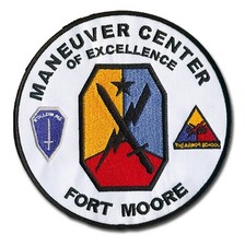 Maneuver Center of Excellence embroidered patch - Fort Moore - 5 inch, wax back picture