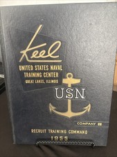 Keel 1955 USN Training Center Great Lakes IL Recruit Training Company 610 picture