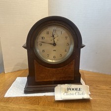 Rare Antique Poole Ithaca, New York Electro Magnetic Clock with original paper picture