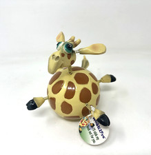Vtg Exhart Safari Wobblers Bobble Giraffe TimTwinkler Figurine W/Tag  HAS FLAWS picture