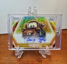 2026 Topps Disney TOW MATER “Larry The Cable Guy” Gold AUTO #/50 #CNA-LCG Cars💎 picture