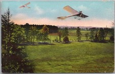 c1910s WALTHAM, Mass. Aviation Postcard METZ AERODROME 
