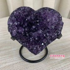 1.2LB   Exquisite natural amethyst cave heart-shaped cut specimen picture