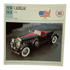 Cars of The World -  Single Collector Card  -1930 1931 Cadillac V16 picture