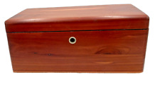 Lane Cedar Chest Altavista VA Miniature Salesmans Wood Box Vintage Goldeen's Key picture