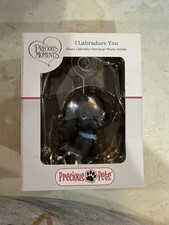 PRECIOUS MOMENTS  Raise The Woof  LABRADOR - Black   Photo Holder New picture