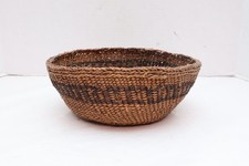 ATQ LARGE 19th C. Quinault Northwest Coast Native American Indian Basket 10