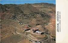 Postcard AZ: Aerial View Jerome, Arizona  America's Largest Ghost City picture