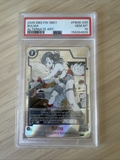 2025 DRAGON BALL SUPER CARD GAME FUSION WORLD MANGA BOOSTER 01 BULMA PSA 10 picture