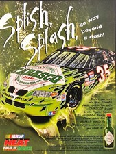 1998 Tabasco NASCAR Todd Bodine #35 Man Cave Vintage Print Ad picture